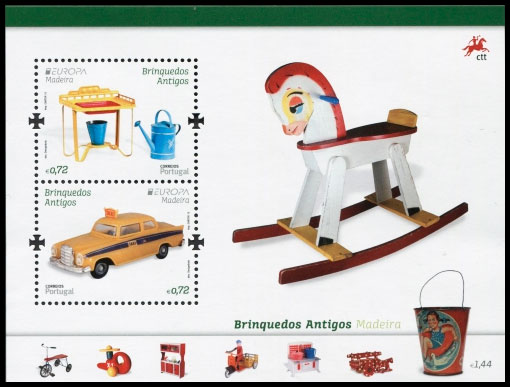 EUROPA 2015. Old toys. Postage stamps of Portugal. Madeira.