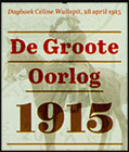 Первая Мировая война. 1915 г. За линией фронта. Почтовые марки Бельгии