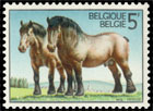 50th Anniversary of the Ardennes Draft Horse Association. Postage stamps of Belgium 1976-06-19 12:00:00