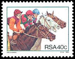 Спорт в Южной Африке. Почтовые марки Южноафриканской республики (ЮАР).