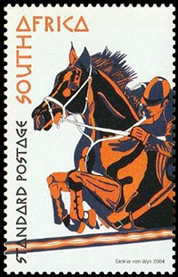 Спорт. Почтовые марки Южноафриканской республики (ЮАР).