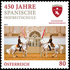 К 450-летию Испанской школы верховой езды. Почтовые марки Австрии
