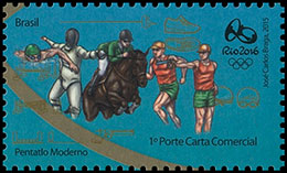 Олимпийские и параолимпийские игры 2016, Рио де Жанейро (III). Почтовые марки Бразилии.