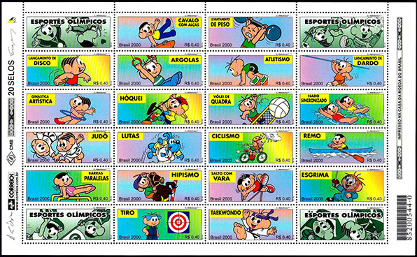 Olympic sport. Postage stamps of Brazil .