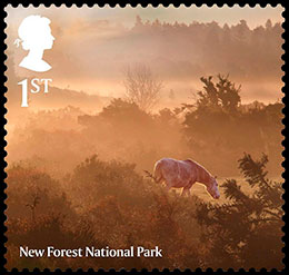Национальные парки. Почтовые марки Великобритании.