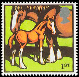 Домашние животные . Почтовые марки Великобритании.