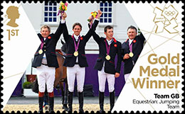 Olympic Games 2012, London. Teams GB - Gold Medal Winners. Postage stamps of Great Britain.