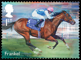 Легендарные скаковые лошади. Почтовые марки Великобритании.