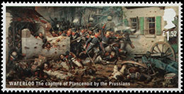 200 лет битве при Ватерлоо (1815-2015). Почтовые марки Великобритании.