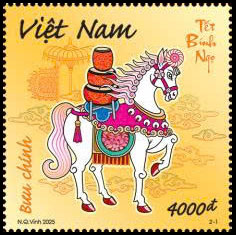 Year of the Horse - 2026. Postage stamps of Vietnam.