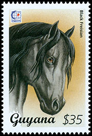 International philatelic exhibition "SINGAPORE'95". Horses (III). Postage stamps of Guyana 1995-06-11 12:00:00