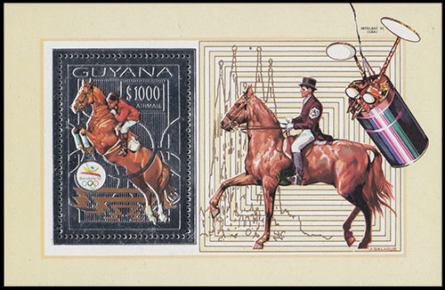 Олимпийские игры в Барселоне, 1992 г.. Почтовые марки Гайаны.