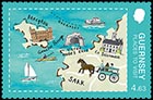  Places to Visit in Guernsey. Postage stamps of Great Britain. Guernsey 2025-04-23 12:00:00