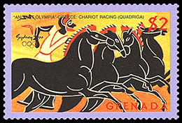 Olympic Games in Sydney 2000. Postage stamps of Grenada.