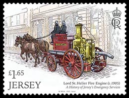 A History of Jersey's Emergency Services. Postage stamps of Great Britain. Jersey.