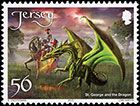 Dragons. Postage stamps of Great Britain. Jersey 2015-01-06 12:00:00