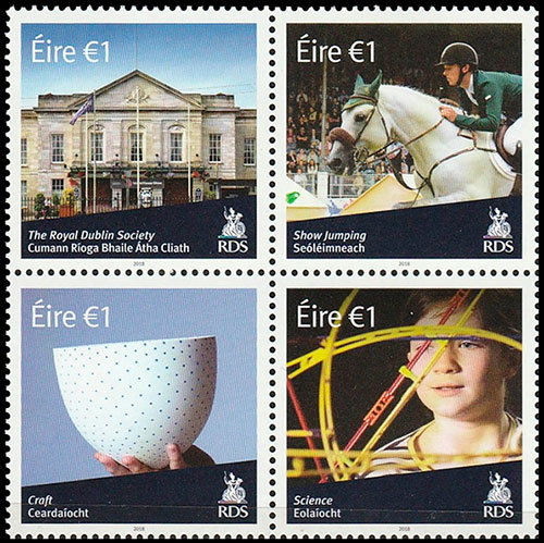 Royal Dublin Society. Postage stamps of Ireland.