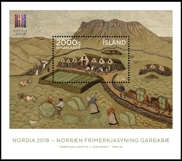 Филателистическая выставка NORDIA 2018. Почтовые марки Исландии.