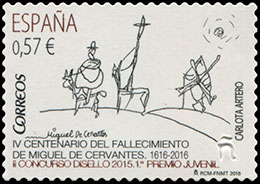 Stamp Exhibiion DISELLO 2015. The World of Cervantes. Chronological catalogs.
