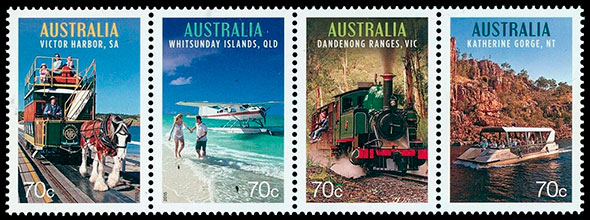 Tourist Transport. Postage stamps of Australia.