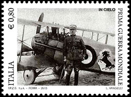 World War I . Postage stamps of Italy.