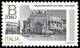Площади Италии. Почтовые марки Италии.