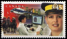 125th Anniversary of the Royal Canadian Mounted Police. Postage stamps of Canada 1998-07-03 12:00:00