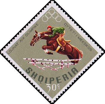XIX Олимпийские игры в Мехико, Мексика, 1968 год. Почтовые марки Албания 1968-09-23 12:00:00