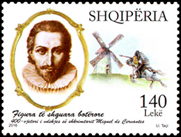 400 лет со дня смерти Мигеля Сервантеса. Почтовые марки Албании.