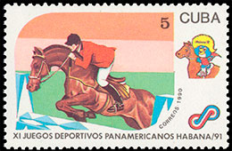 11th Pan American Games in Havana, 1991. Postage stamps of Cuba.