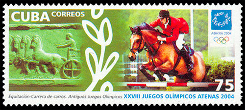 Олимпийские игры в Афинах, 2004 г.. Почтовые марки Кубы.