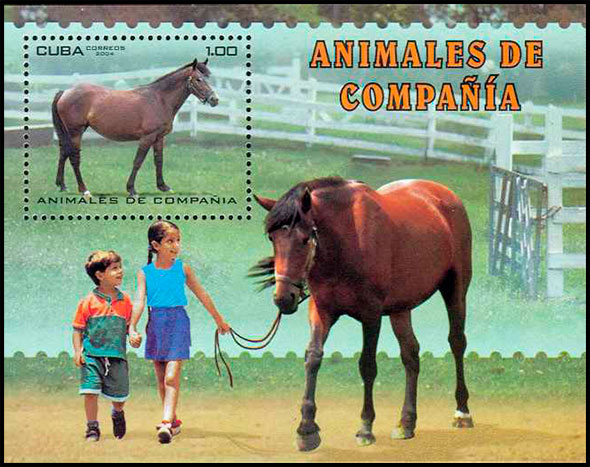 Домашние животные. Почтовые марки Кубы.