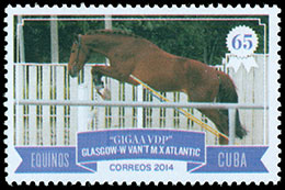 Лошади. Почтовые марки Куба 2014-08-16 12:00:00