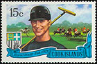 Prince Philip's visit to Rarotonga island . Postage stamps of Cook Islands