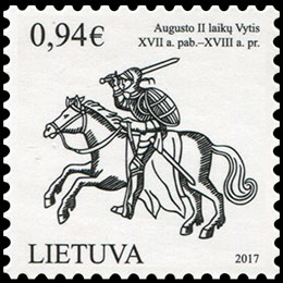 Lithuanian State Symbol - Vytis.. Postage stamps of Lithuania.