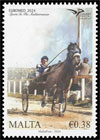 EUROMED. Sport in the Mediterranean. Trotting. Postage stamps of Malta 2024-07-08 12:00:00