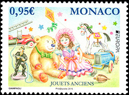 EUROPA 2015. Old toys. Postage stamps of Monaco.