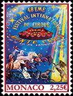 48th Monte-Carlo International Circus Festival. Postage stamps of Monaco