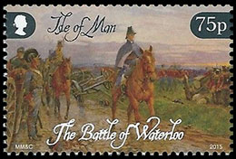 200 лет битве при Ватерлоо (1815-2015). Почтовые марки Острова Мэн.