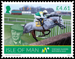 Trevor Hemmings’ Racing Legacy. Postage stamps of Great Britain. Isle of Man.