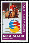Олимпийские игры в Барселоне, 1992 г.. Почтовые марки Никарагуа
