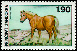 Nature protection . Postage stamps of Andorra. French Post.