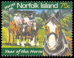 Horses on Norfolk Island. Chronological catalogs.